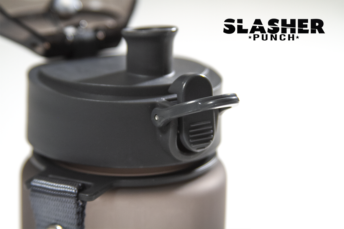 Botella Deportiva Negra y Gris – 560 ml